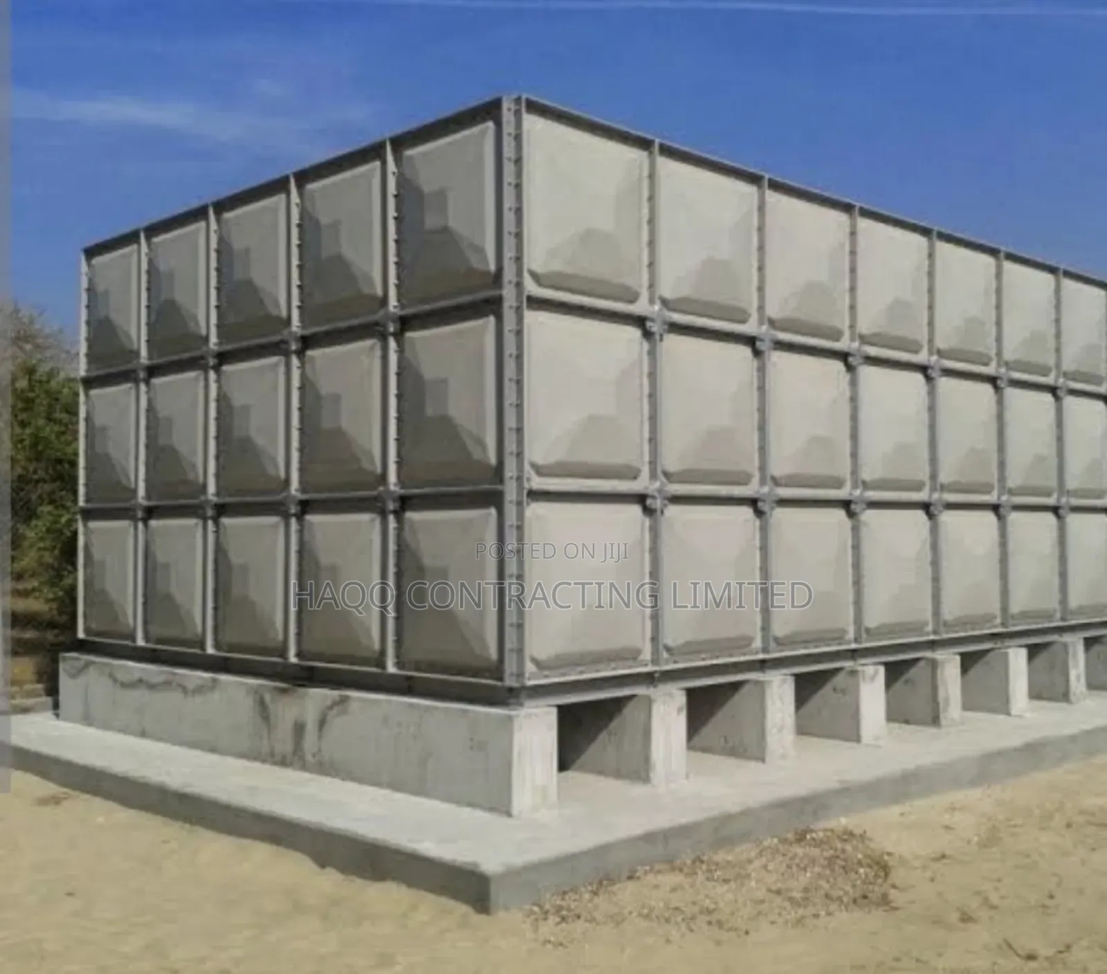 Fibreglass Construction FRP Water Tank and Stanchion