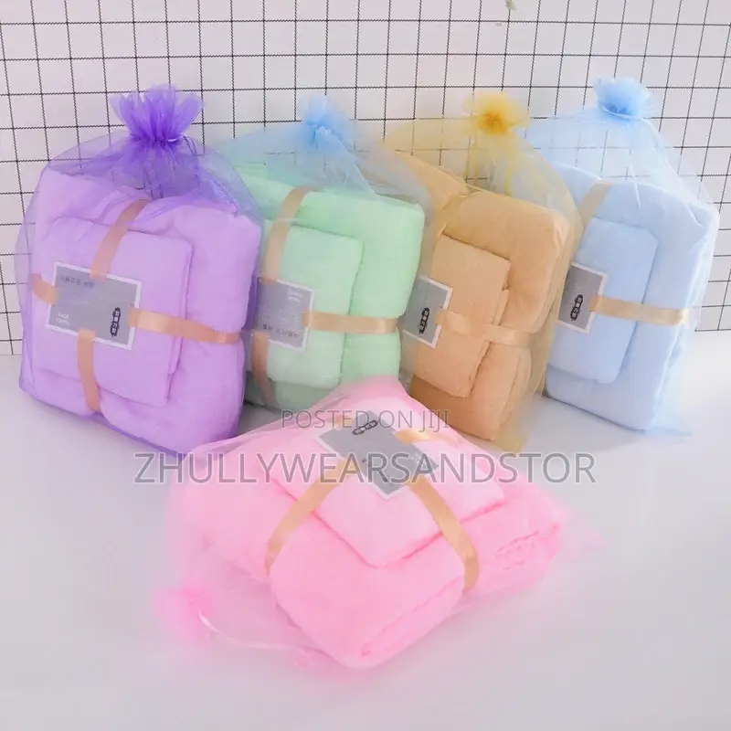 2in1 Towel , Absorbs Water Very Well