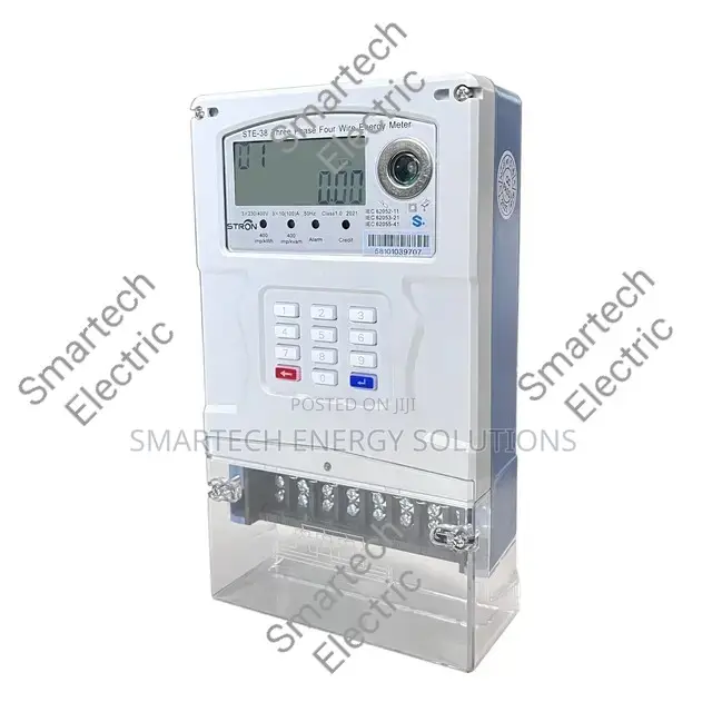 Dual Keypad Three Phase Prepaid Energy Check Meter With Ciu