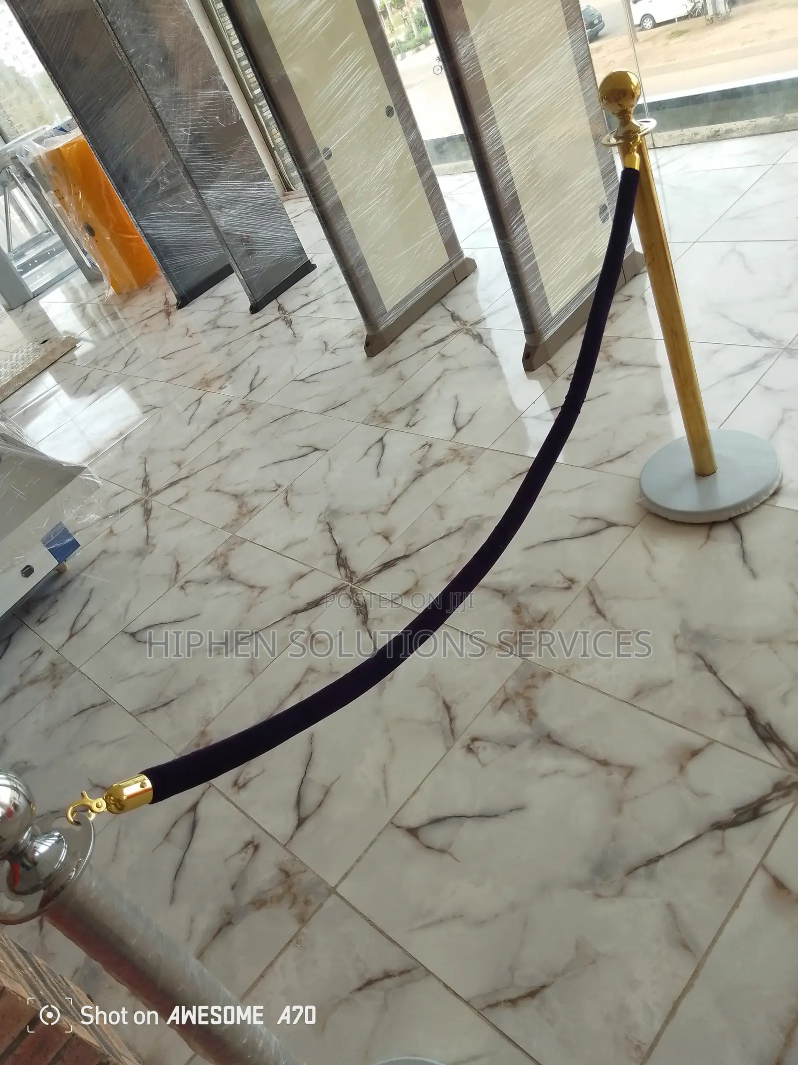 VIP Stanchion Velvet Rope For Hotel Wedding Party With Hooks