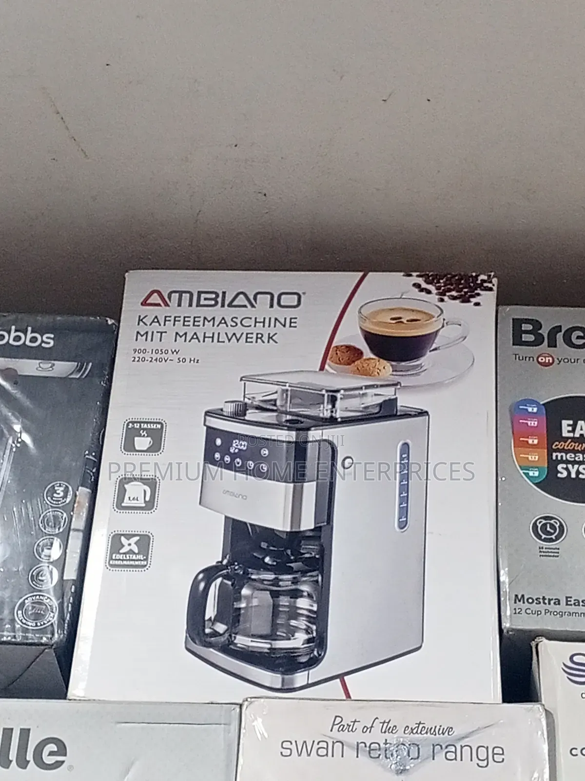 Ambiano Automatic Coffee Machine With Integrated Grinder