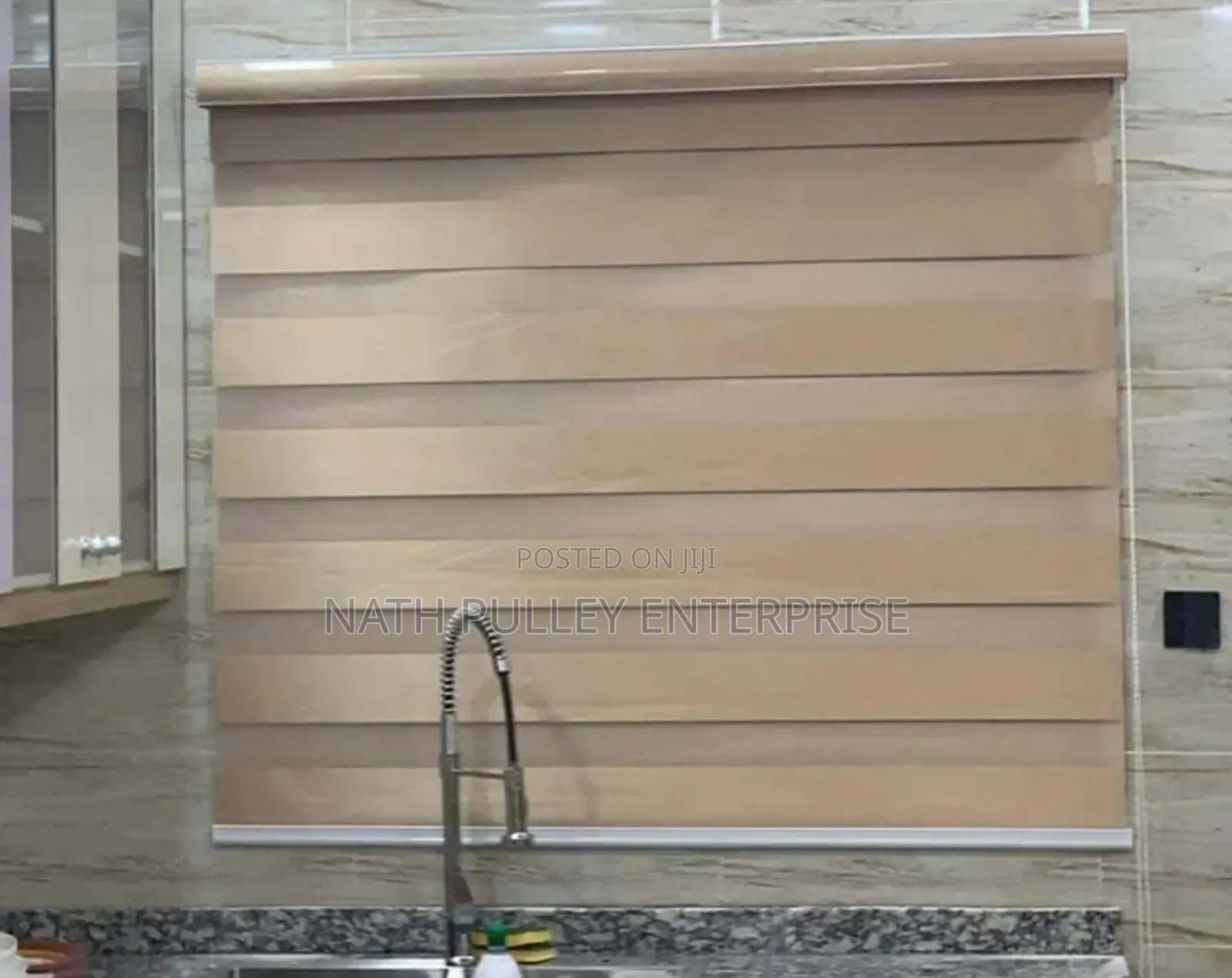 Cartoon Brown Day and Night Blinds