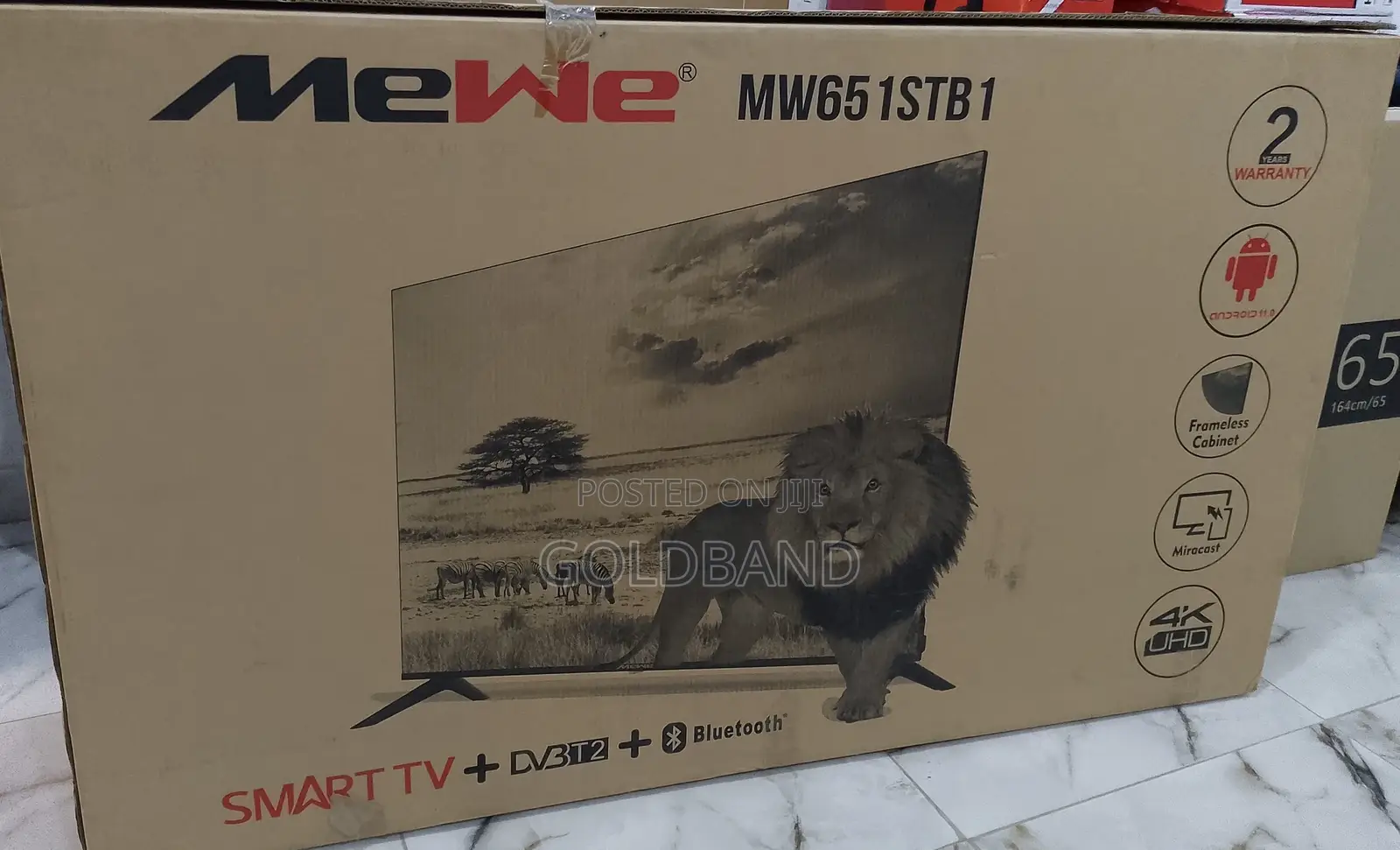 Top Mewe 65" Smart UHD Frameless Tv MW651STB1