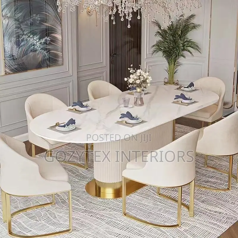 Contemporary Marble Dinning Set