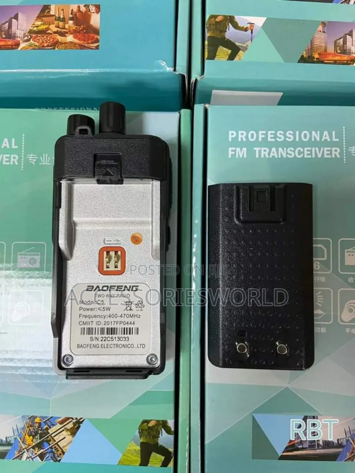 Baofeng Radio Bf-C5 Dual Band 5w High Power Walkie Talkie