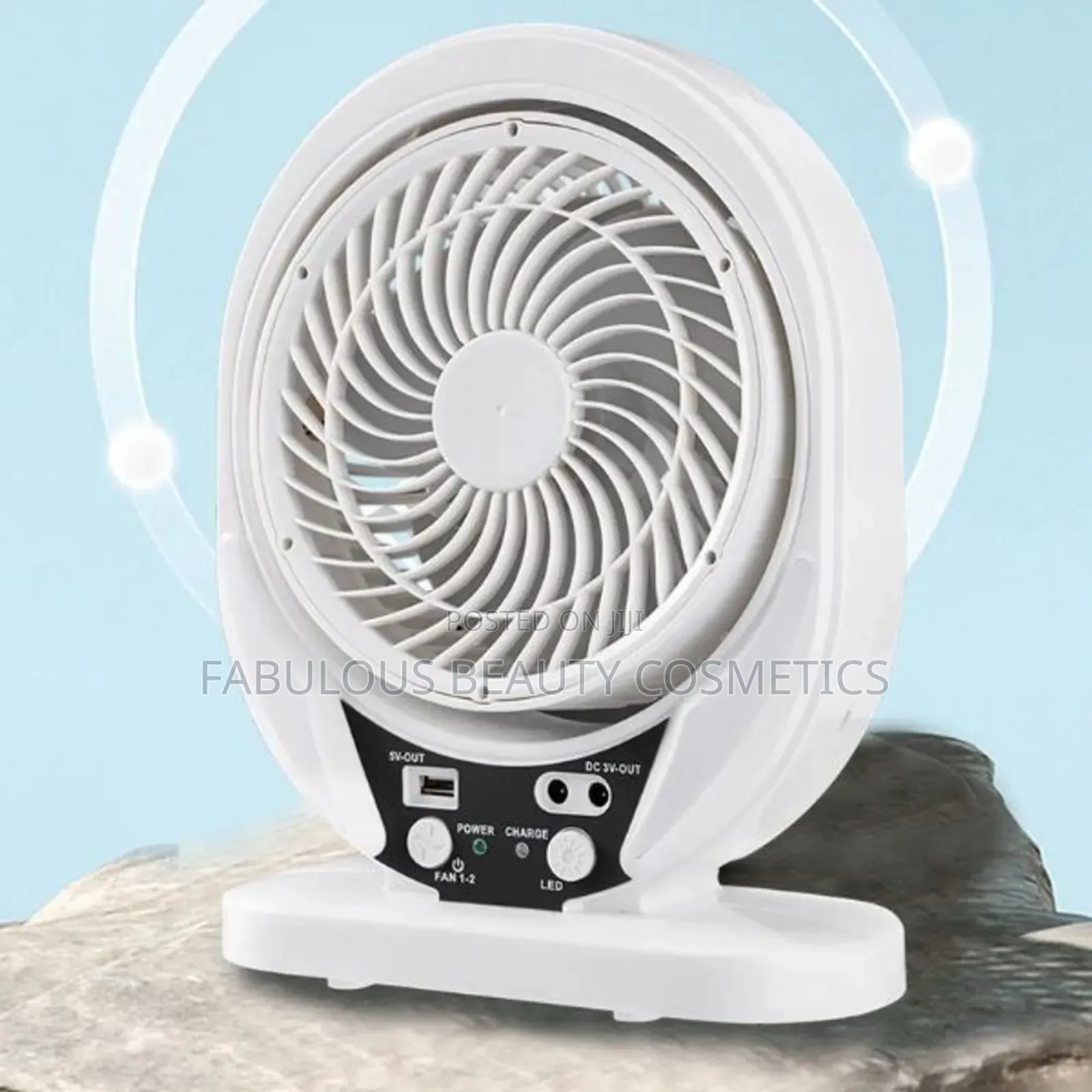4 in 1 Rechargeable Fan With LED Light
Hi With Solar Panel