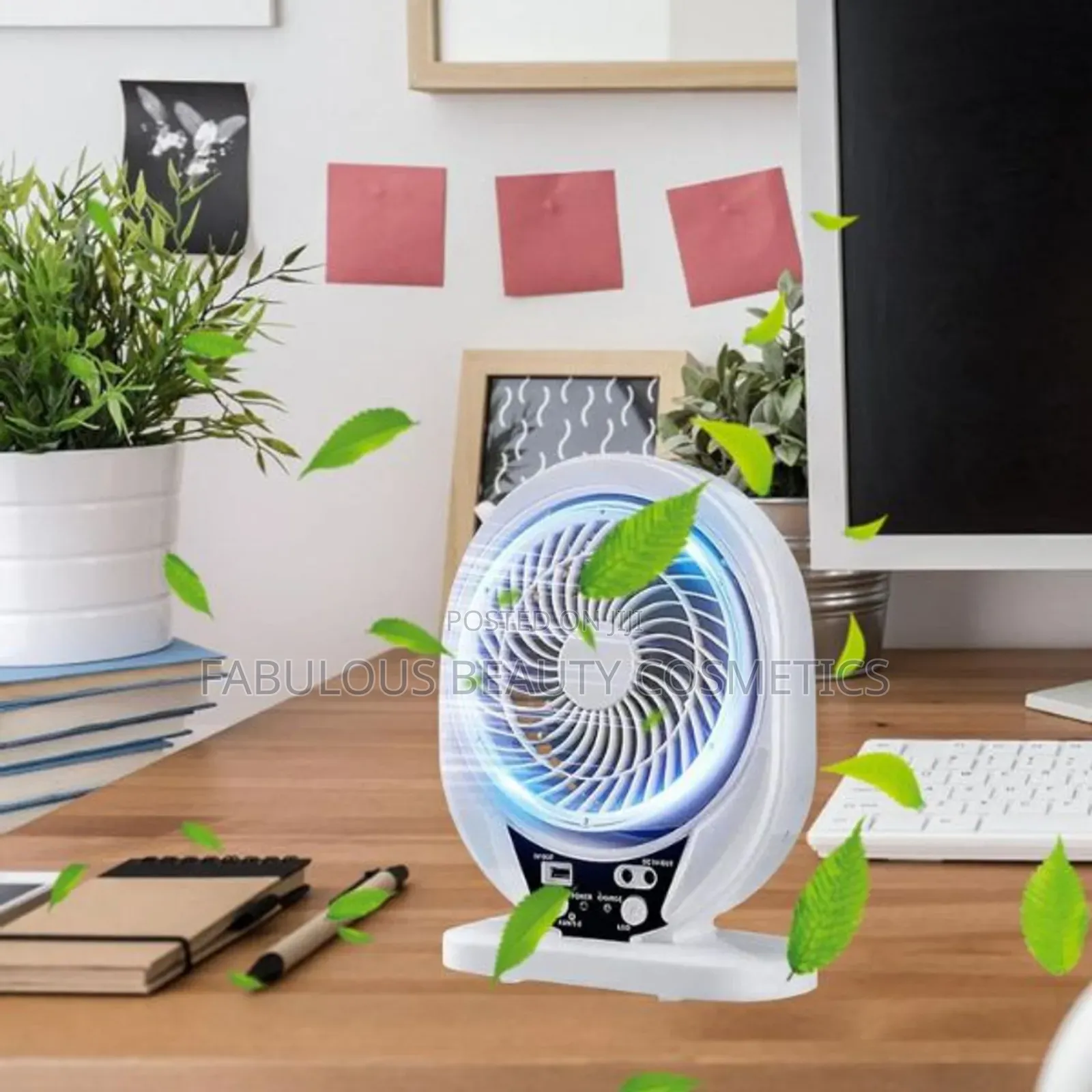 4 in 1 Rechargeable Fan With LED Light
Hi With Solar Panel