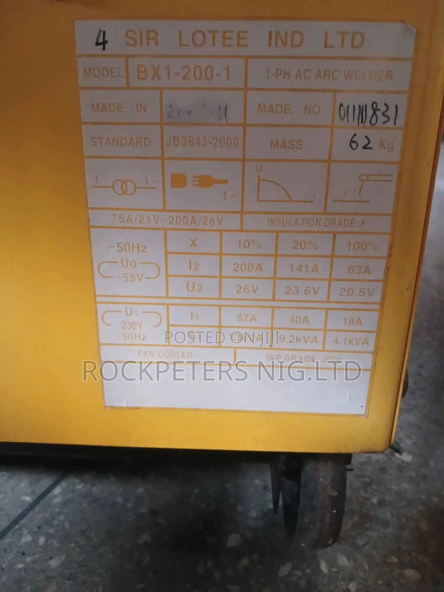 Bx1-200-1 AC Arc Welder
