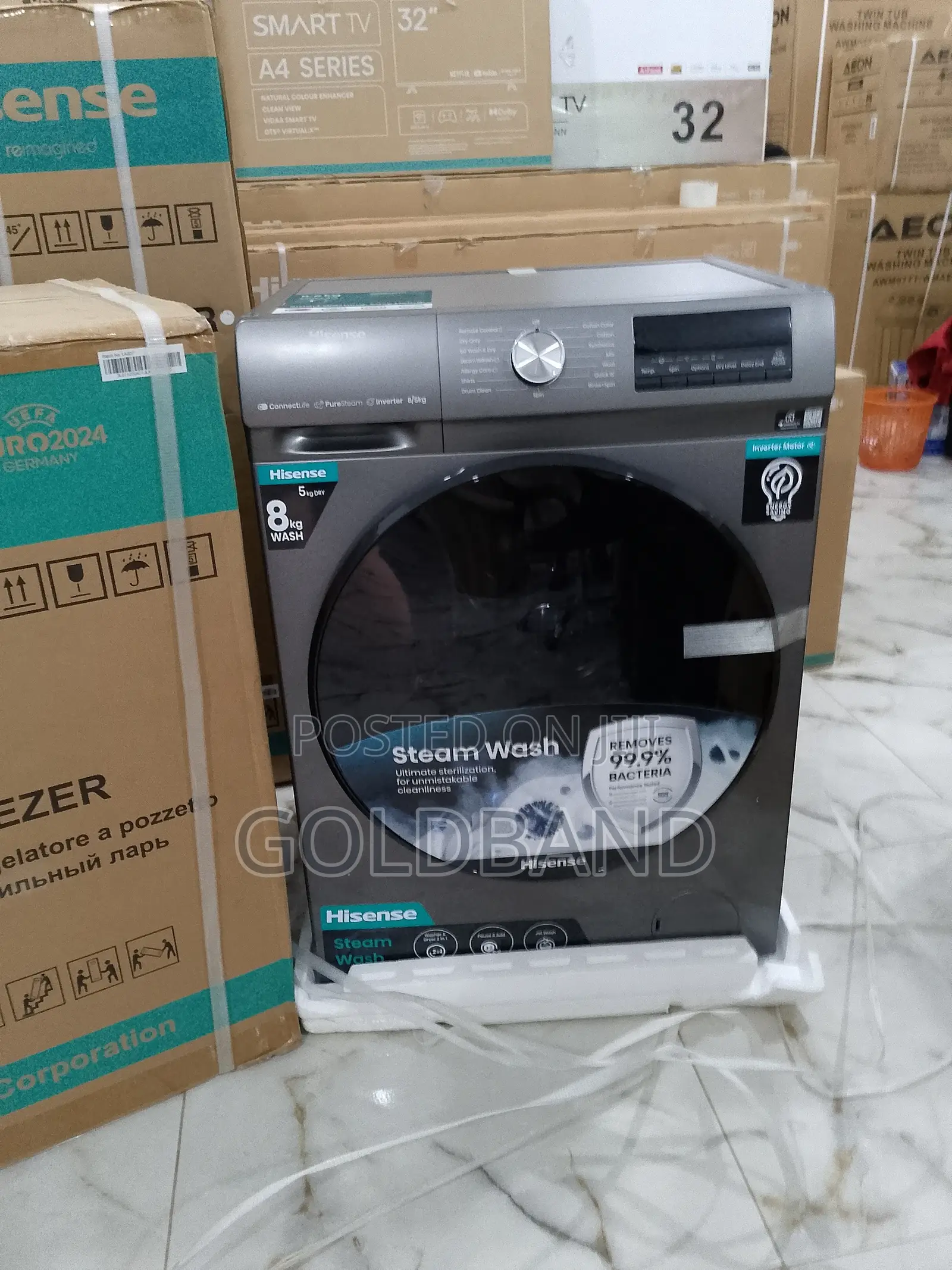 Best Hisense Front Load Washing Machine 8kg-(Brand New)