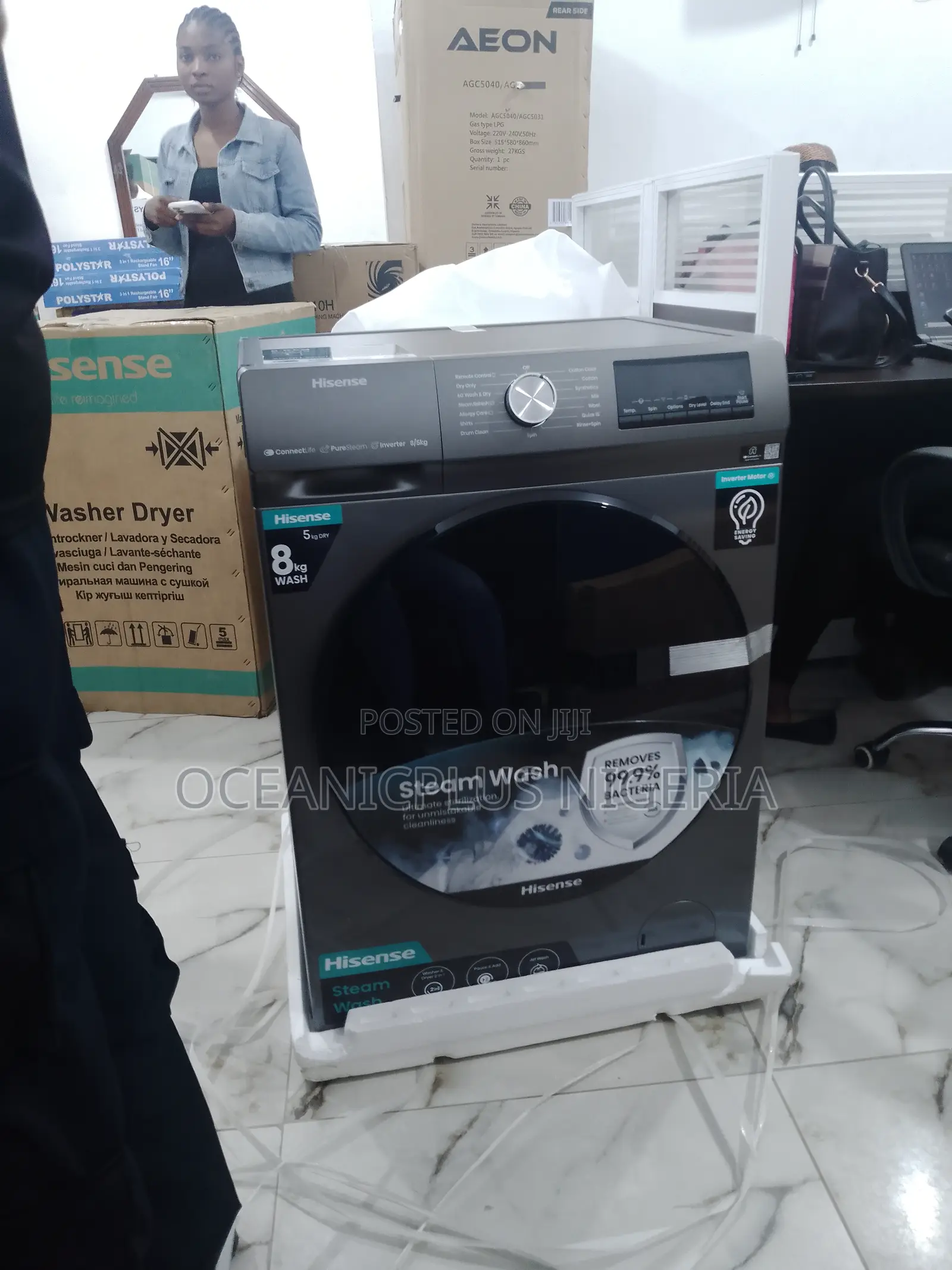 Premiumquality 8kg Hisense 2in1 Wash and Dry Washing Machine