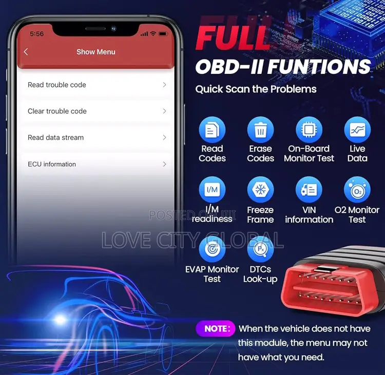 Thinkcar Obd2 Bluetooth Scanner Abs Srs, Sas, TPMS Scanner,