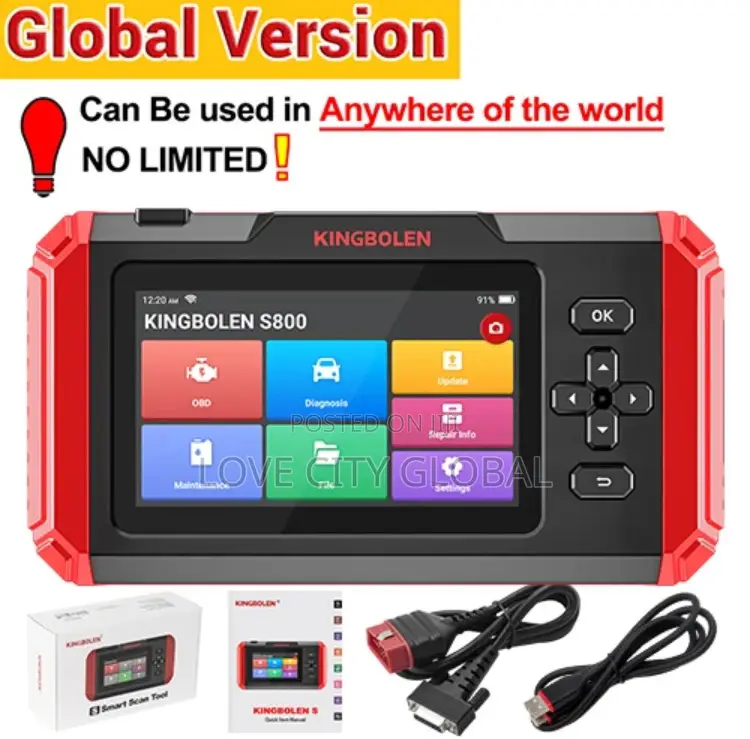 KINGBOLEN S800 Car Diagnostic Tool Full OBD2 Scanner ABS SRS
