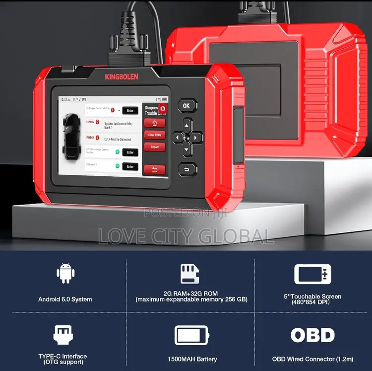 KINGBOLEN S800 Car Diagnostic Tool Full OBD2 Scanner ABS SRS