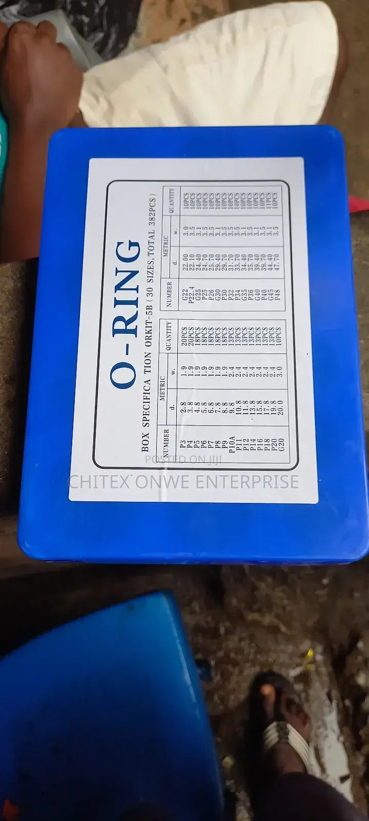 O-Ring Box Specifica Tion Orkit-5b (30 Sizes, Total 382pcs)