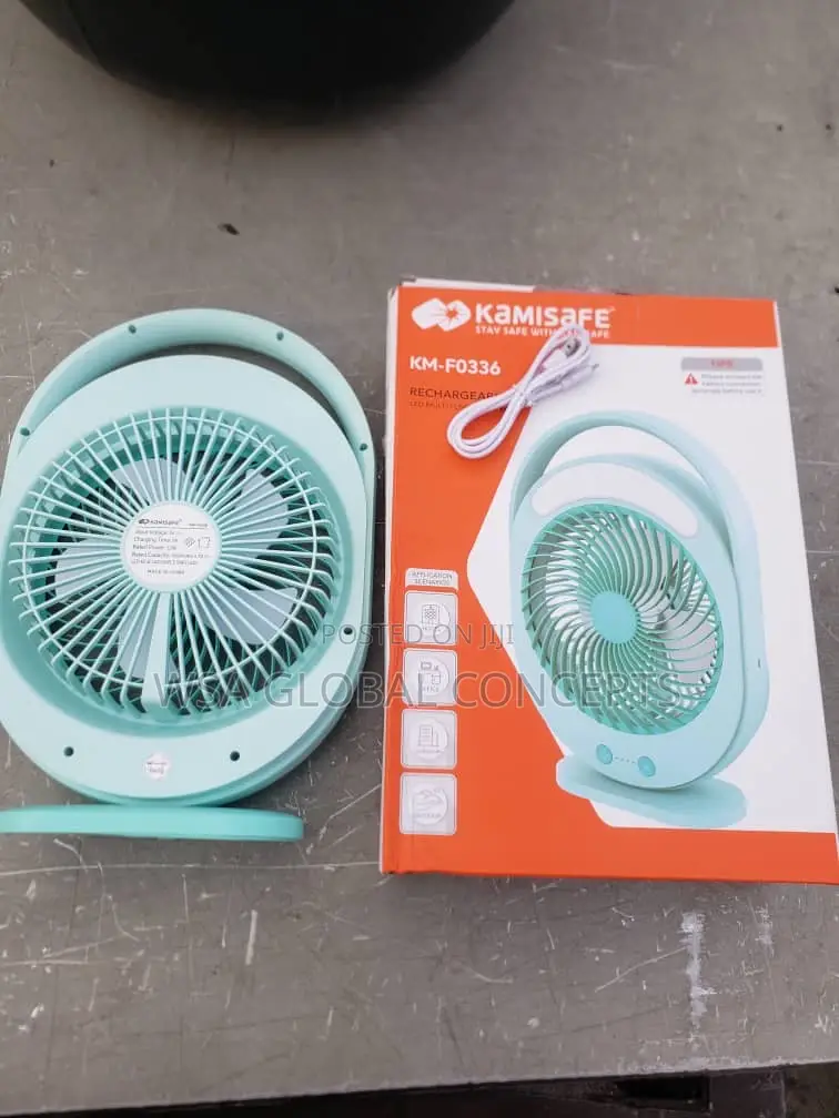 Kamisafe Rechargeable Fan With LED Light