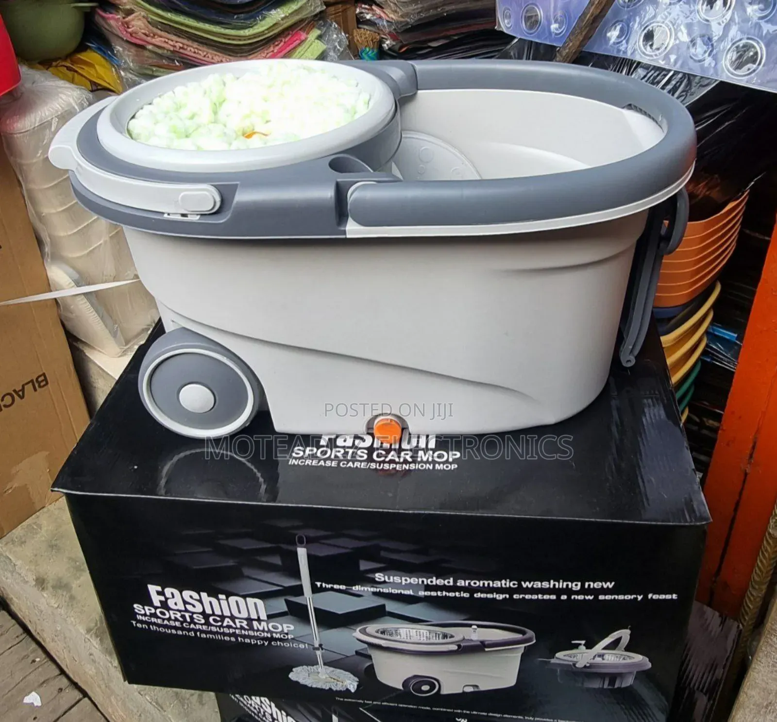Fashion Sport Car 360° Rotating Quality PVC Mop With Bucket