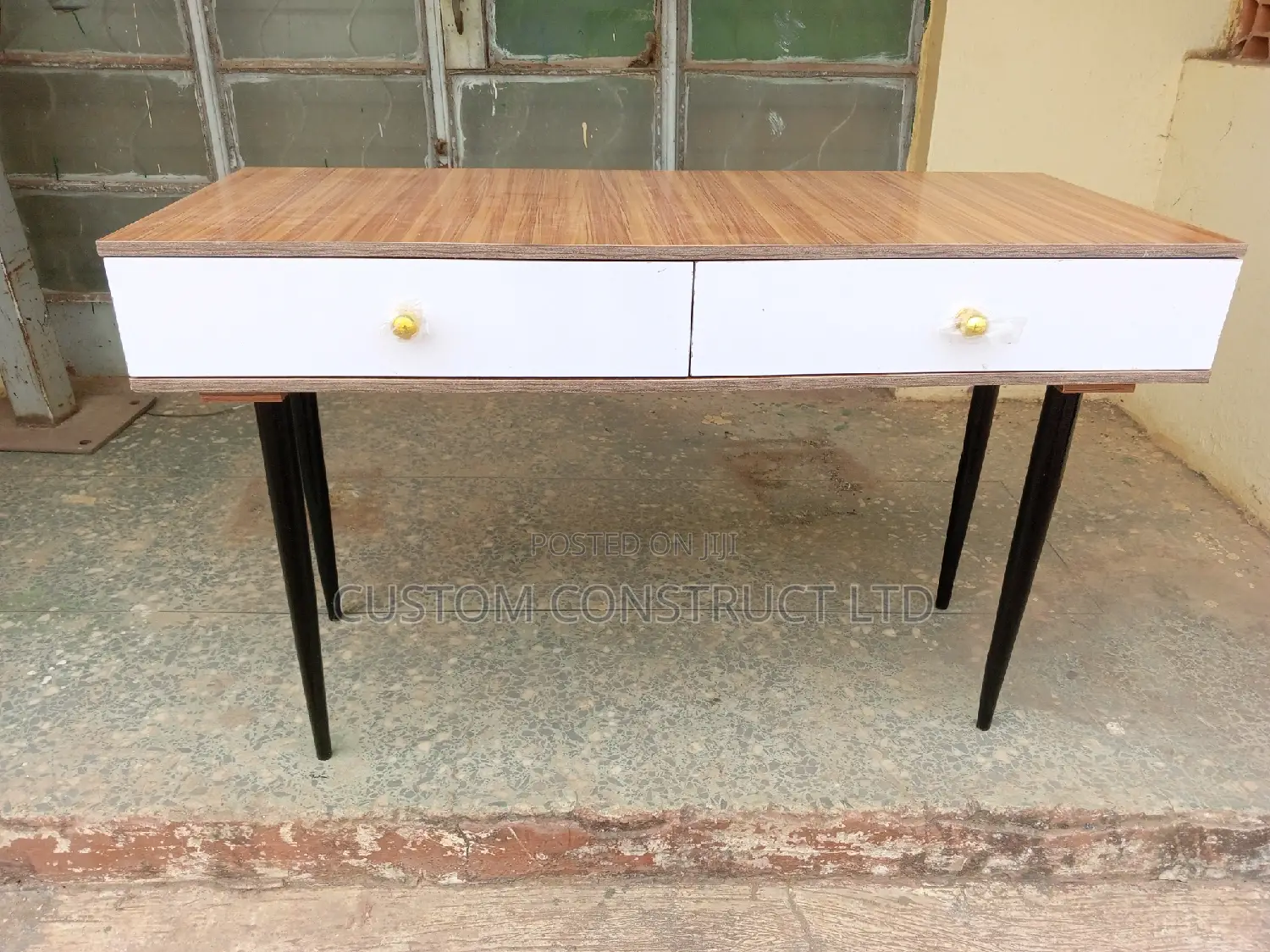 Wooden Pin Leg Home Office Table
