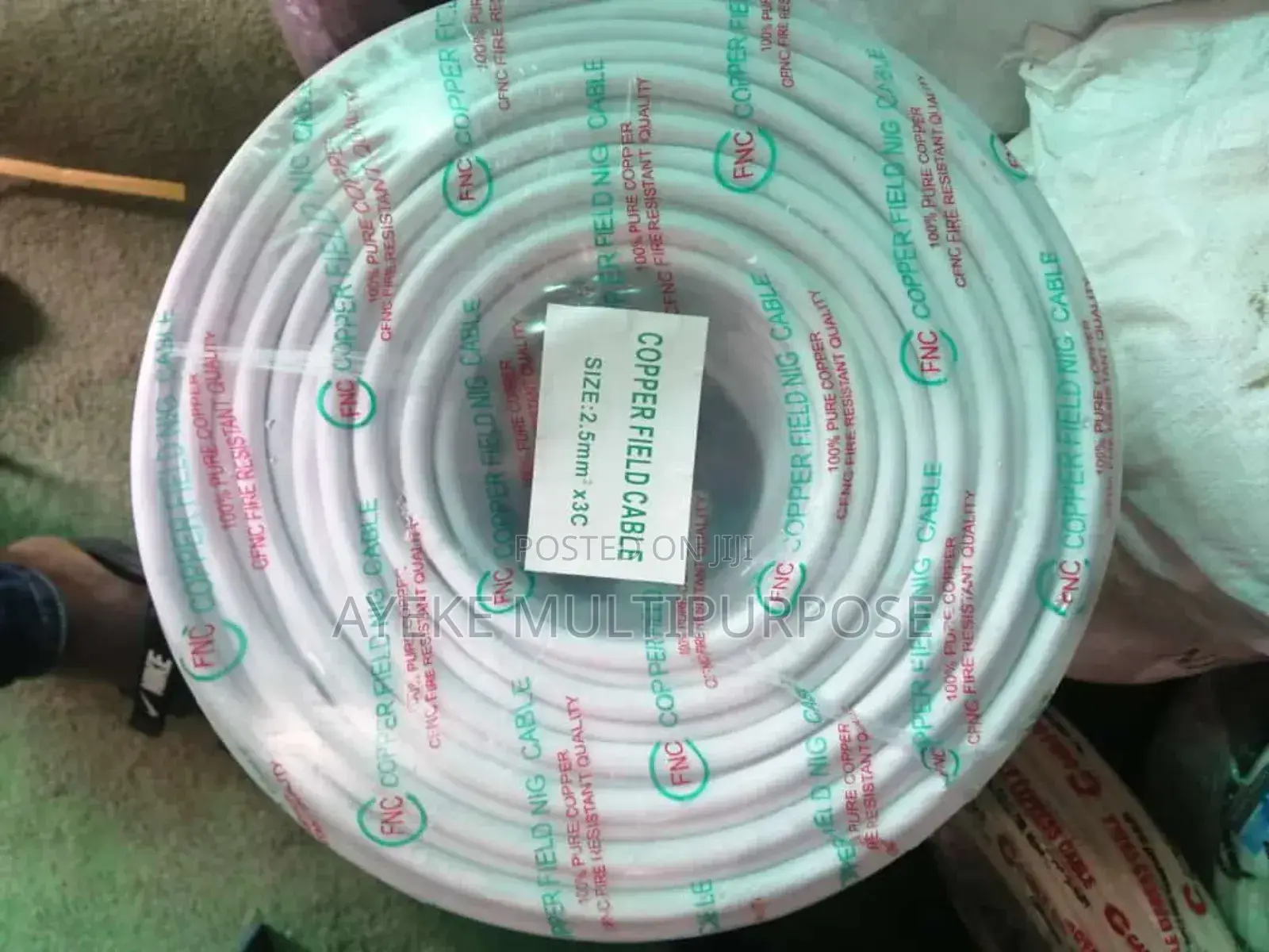 Pure Copper 2.5mm X 3core Flexible White