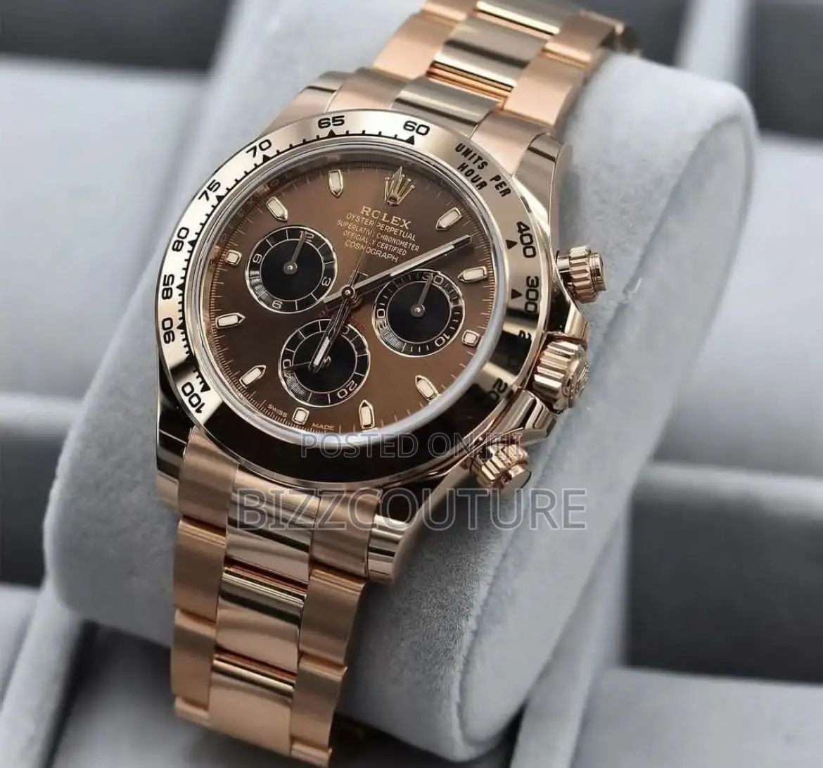 Original Rolex Oyster Perpetual Chronograph Gold Chain Watch