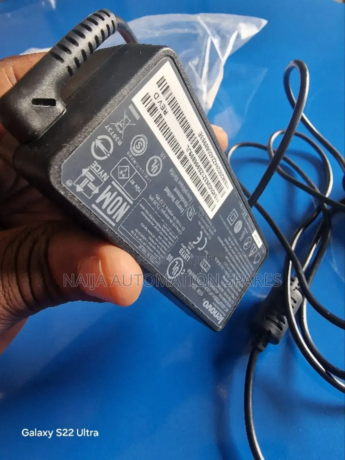 Lenovo Laptop Charger for Lenovo 20V 65W - USB Mouth