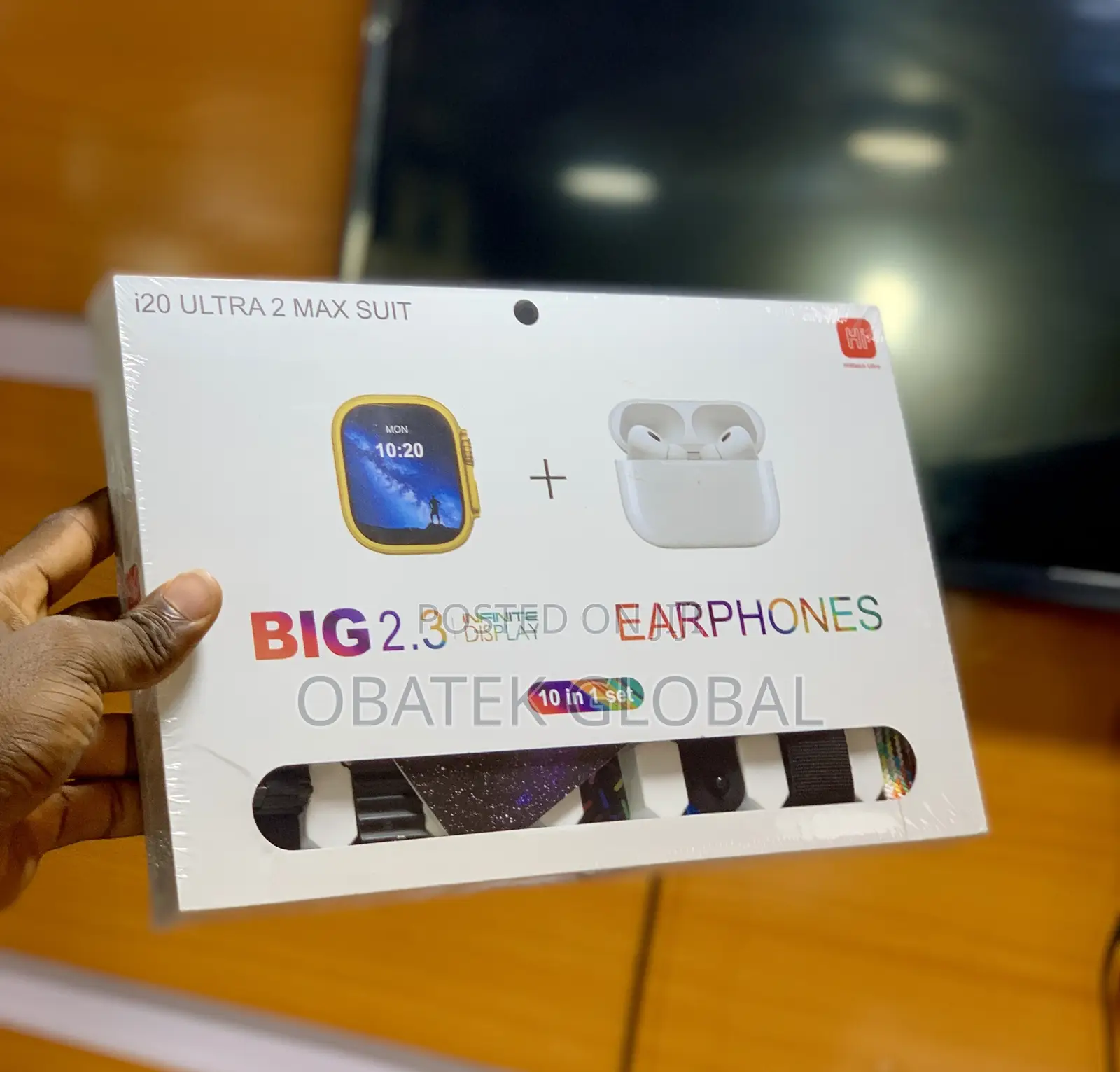 Hi Watch I20 ULTRA 2 Max (10 in 1 Set) Watch and Airpod
