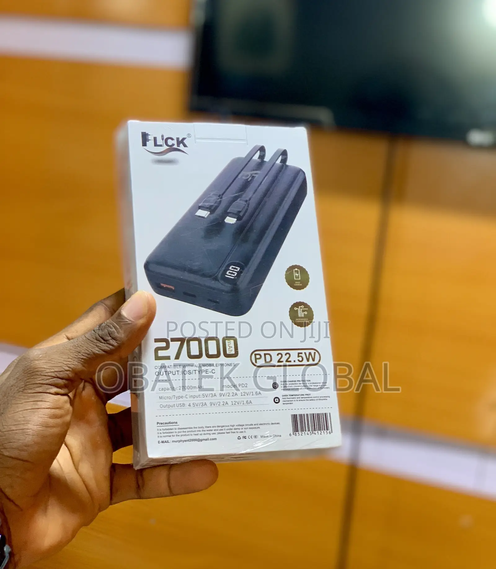 Flick 27,000mah Powerbank (Fast Charging)