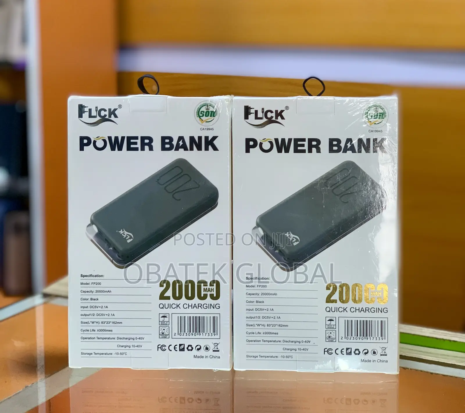 Flick 20,000mah Powerbank