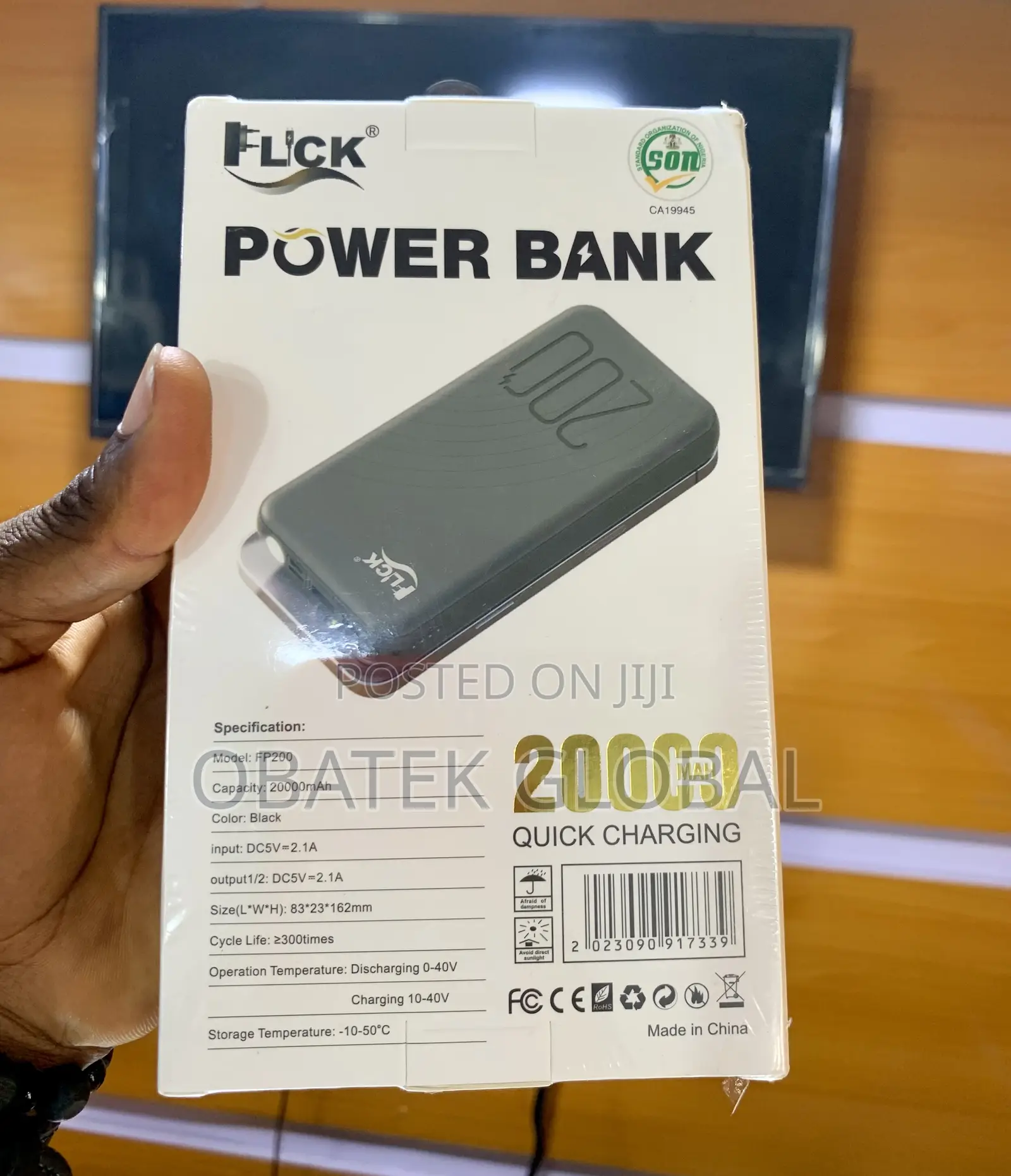 Flick 20,000mah Powerbank