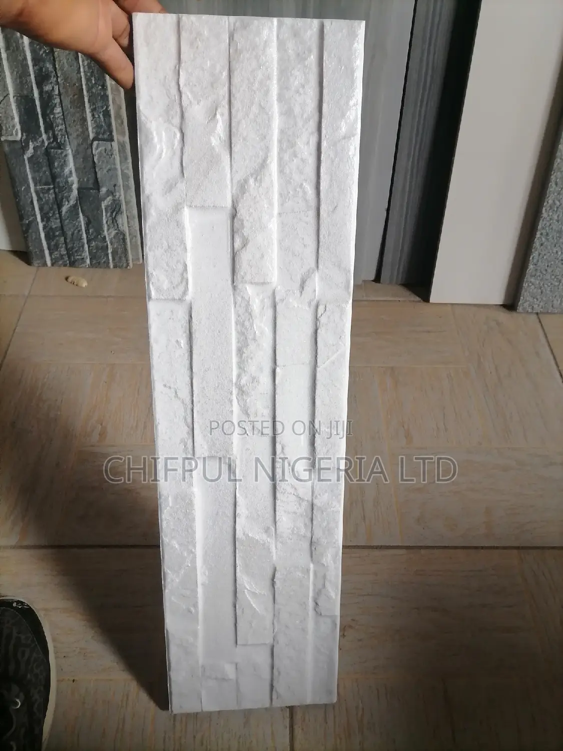 Off White Stone Porcelain Pillars Tiles