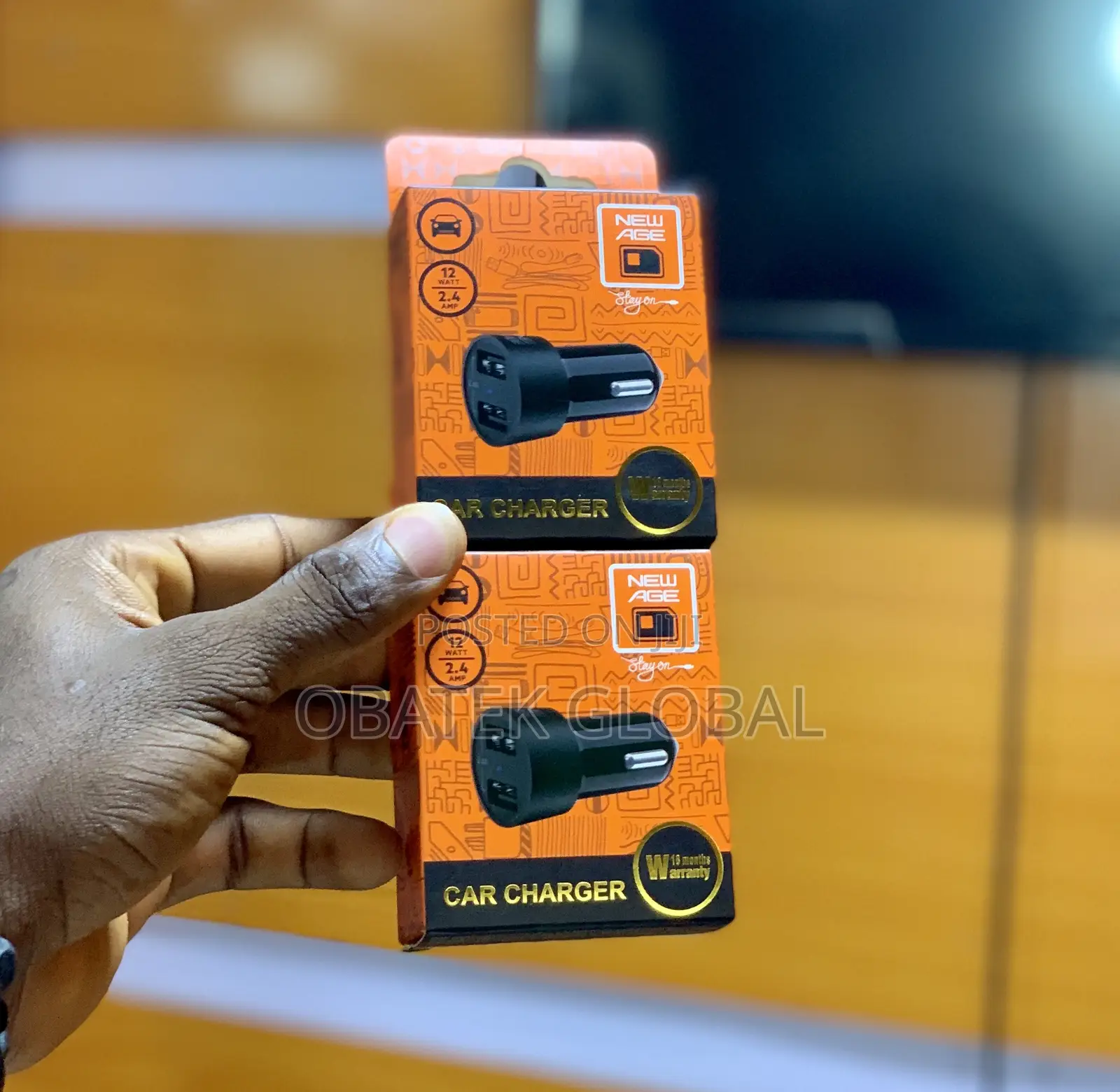 New Age 12 Watts Car Charger
