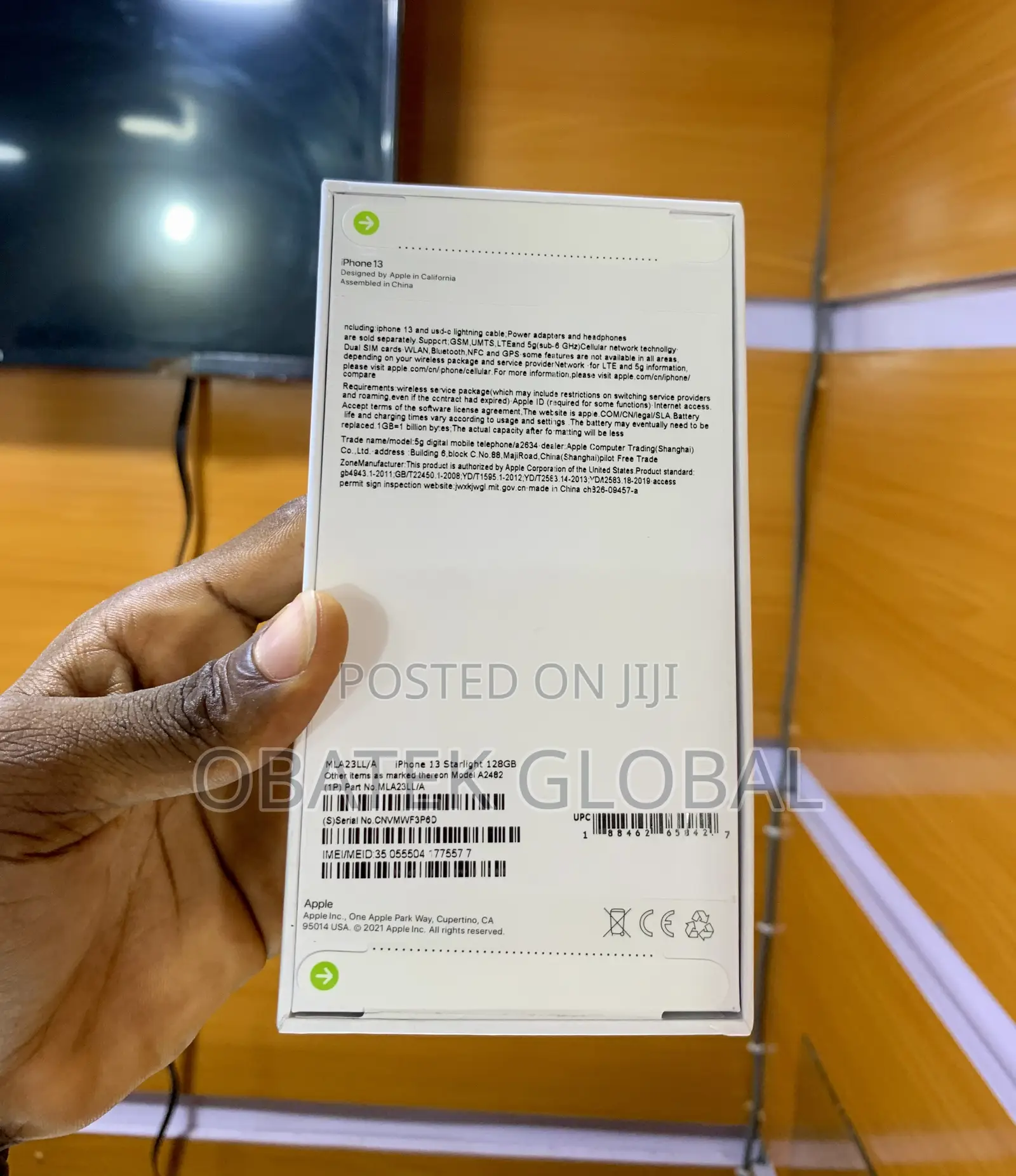 New Apple iPhone 13 128 GB White