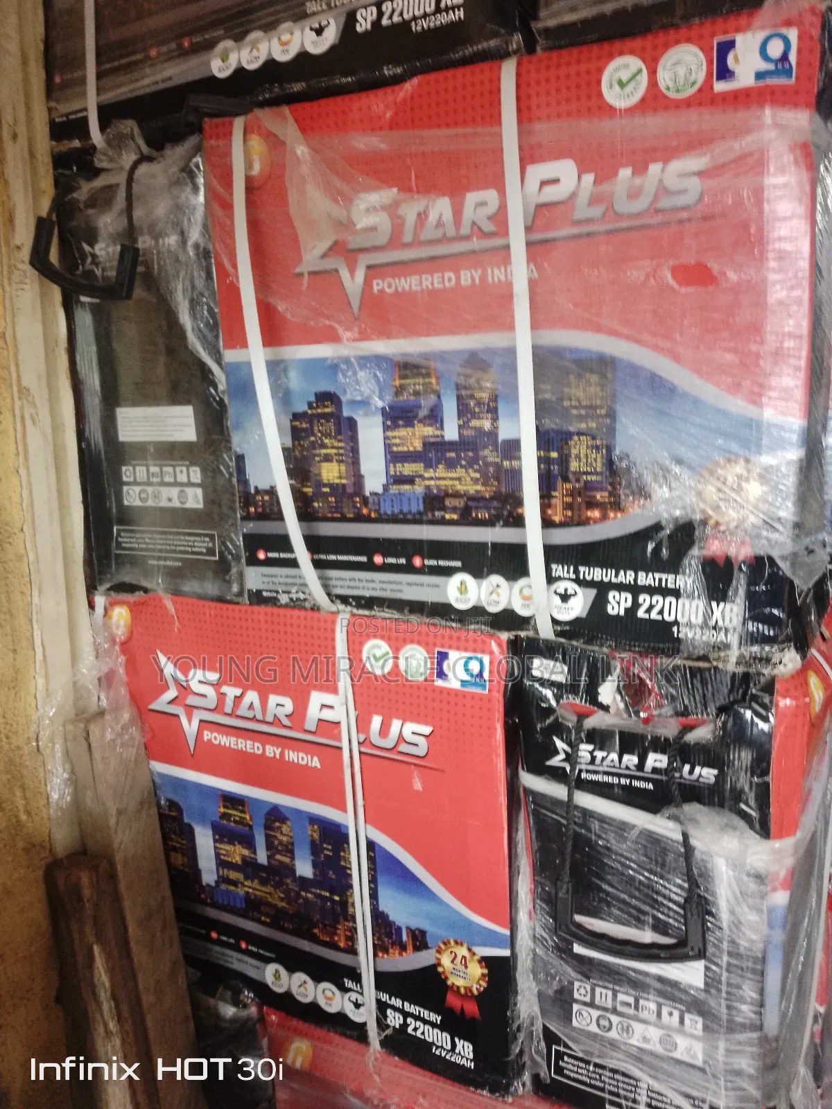 Star Plus Indian Tubular Battery 220/12v