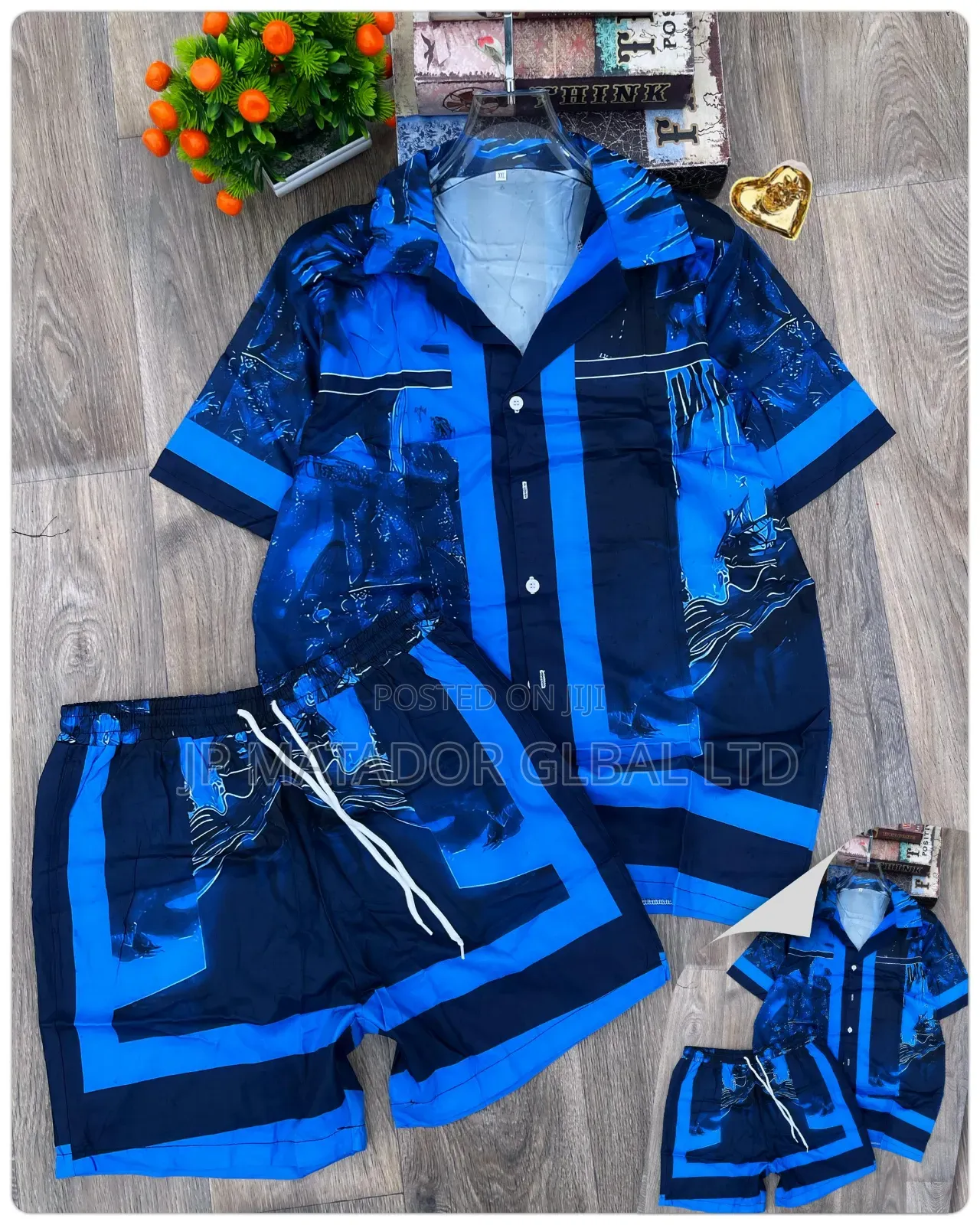 Executive! Men's Wear Vintage Up and Down Shirt and Short