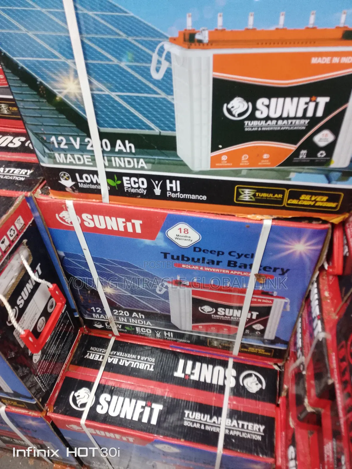 Sunfit Tubular Battery 220ah / 12v