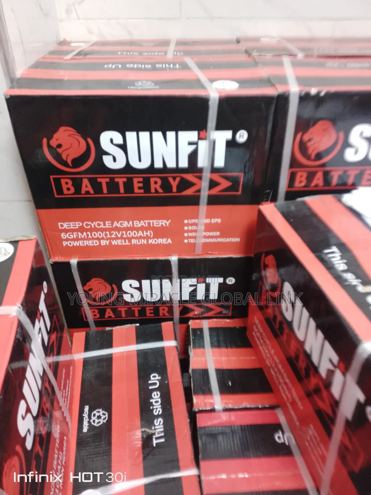 Original Sunfit Deep Cycle Battery 100ah 12v