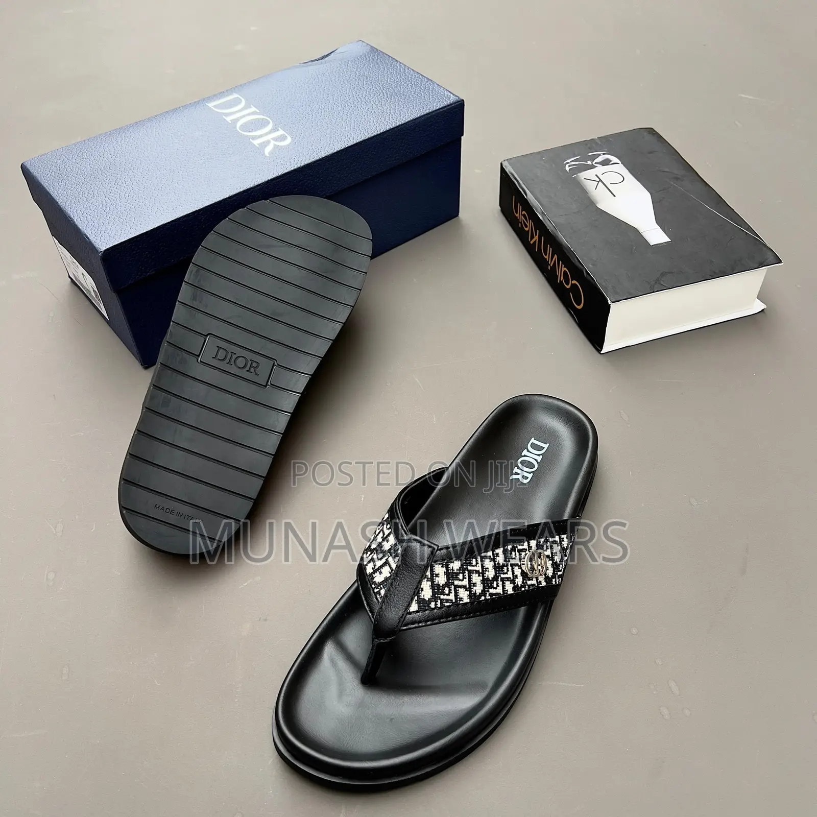 Dior Leather Slipers