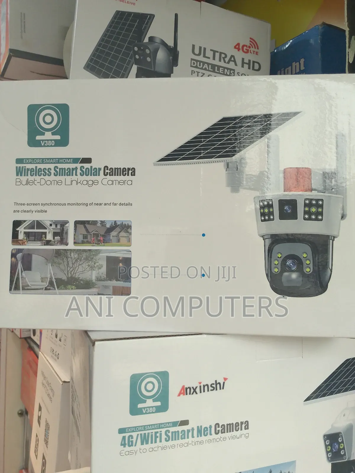 Anxinshi Triple Lens Solar PTZ Camera