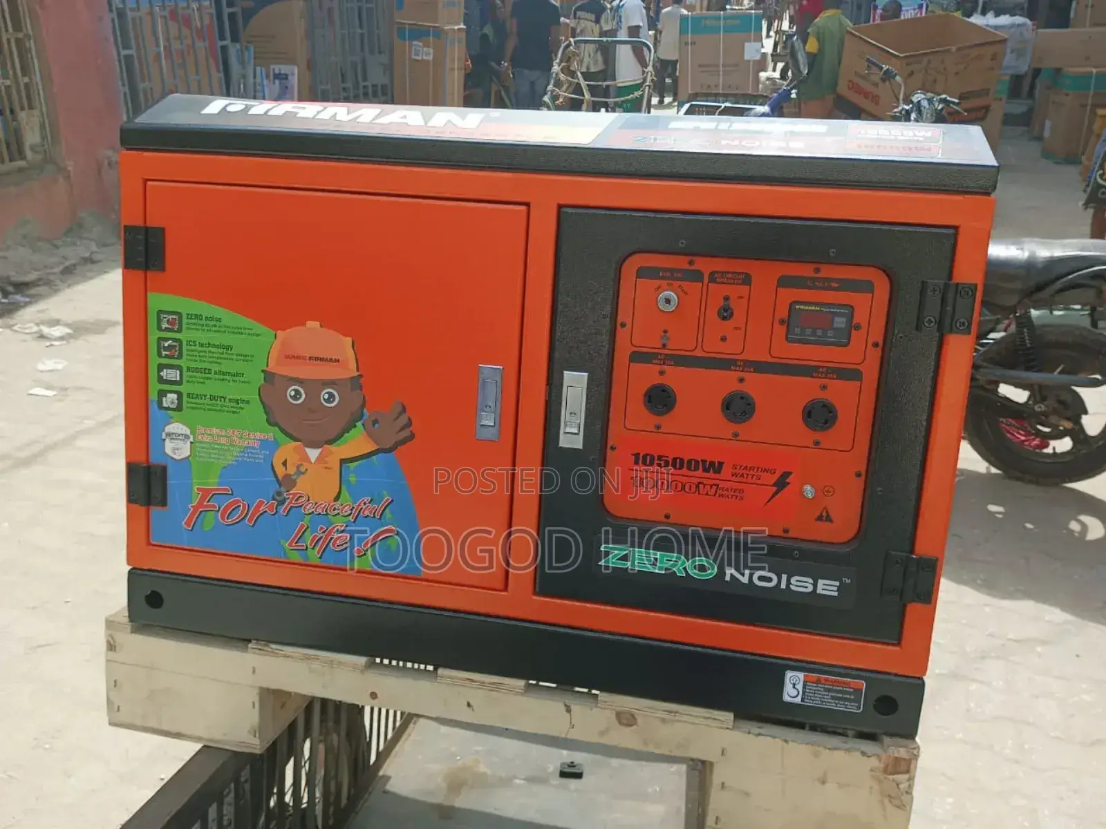 Fireman Sound Proof Petrol Generator 10kva