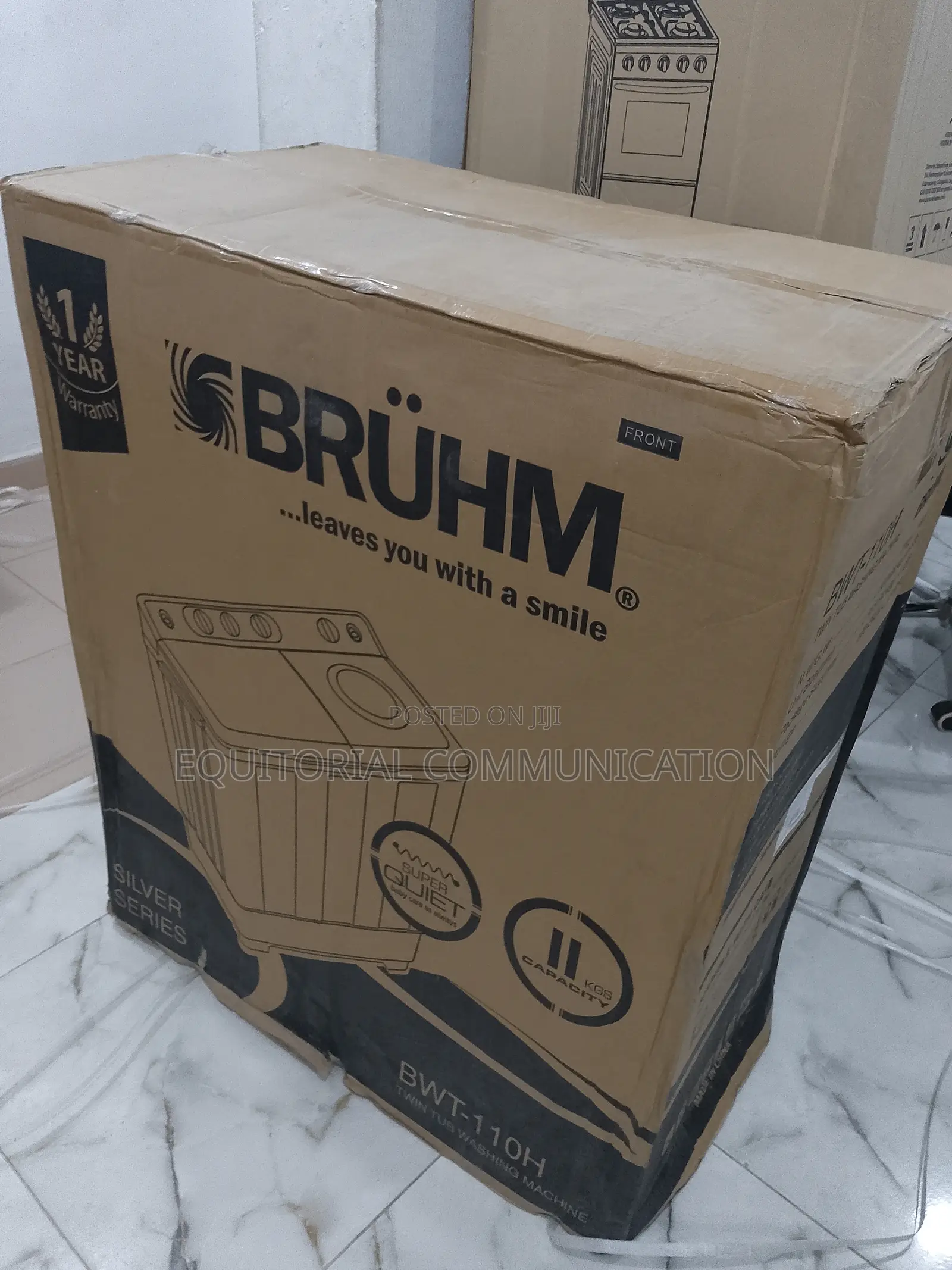 Bruhm Twin Tub Semi Automatic Washing Machine 11kg