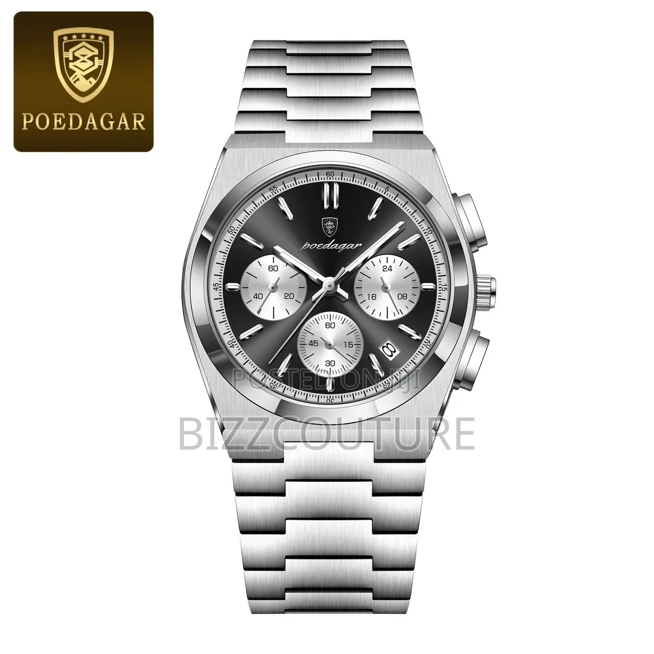 Original Poedagar Quartz Silver Chain Watch Is Available