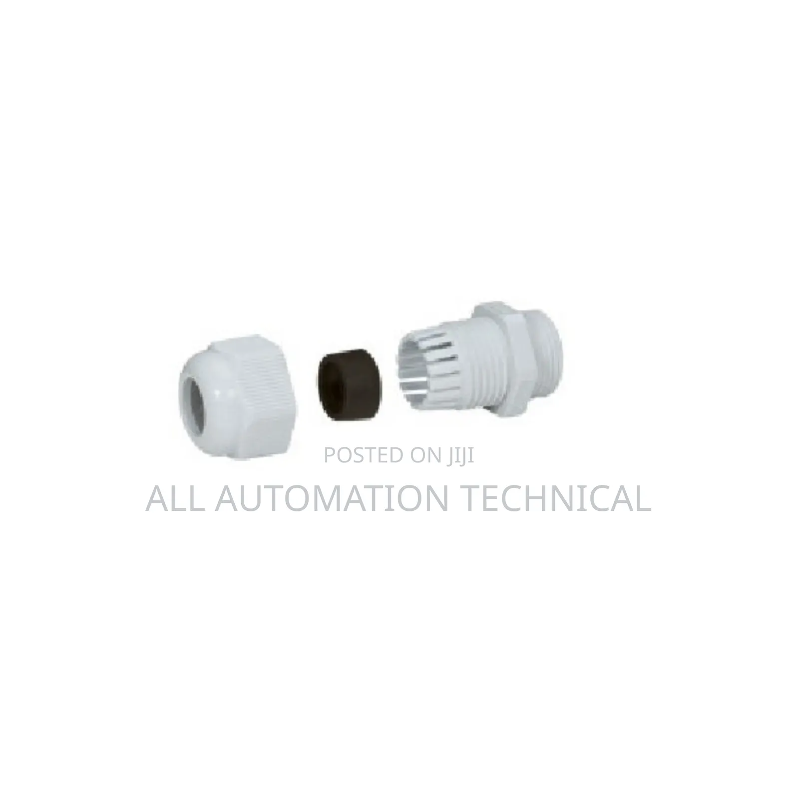 White PG16 PVC Cable Gland, IP 65 (Lot of 5pcs)