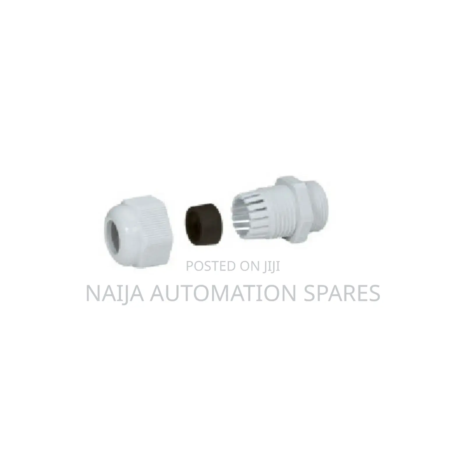 White PG16 PVC Cable Gland, IP 65 (Lot of 5pcs)
