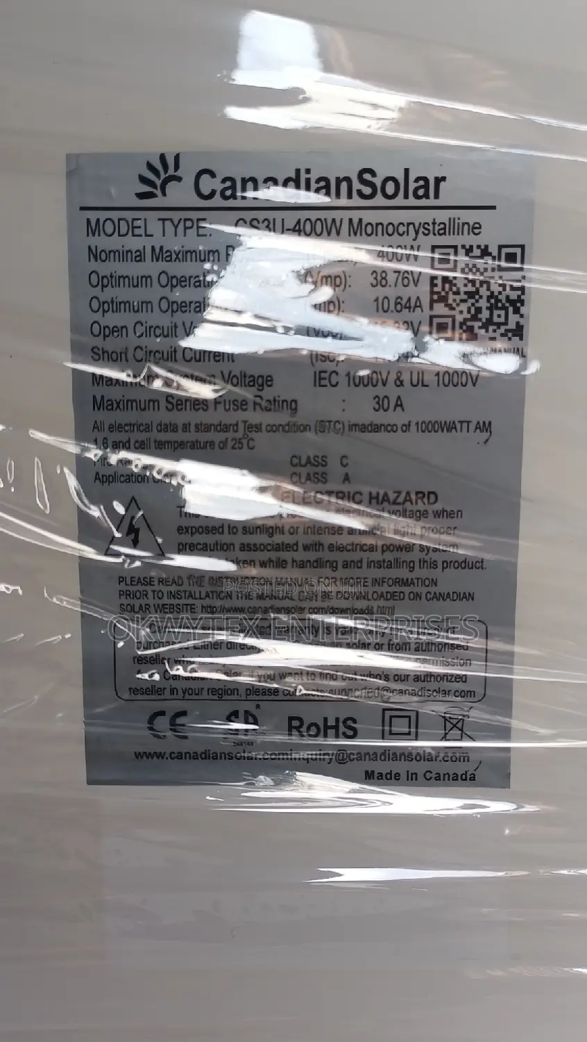 400w Mono Solar Panel
