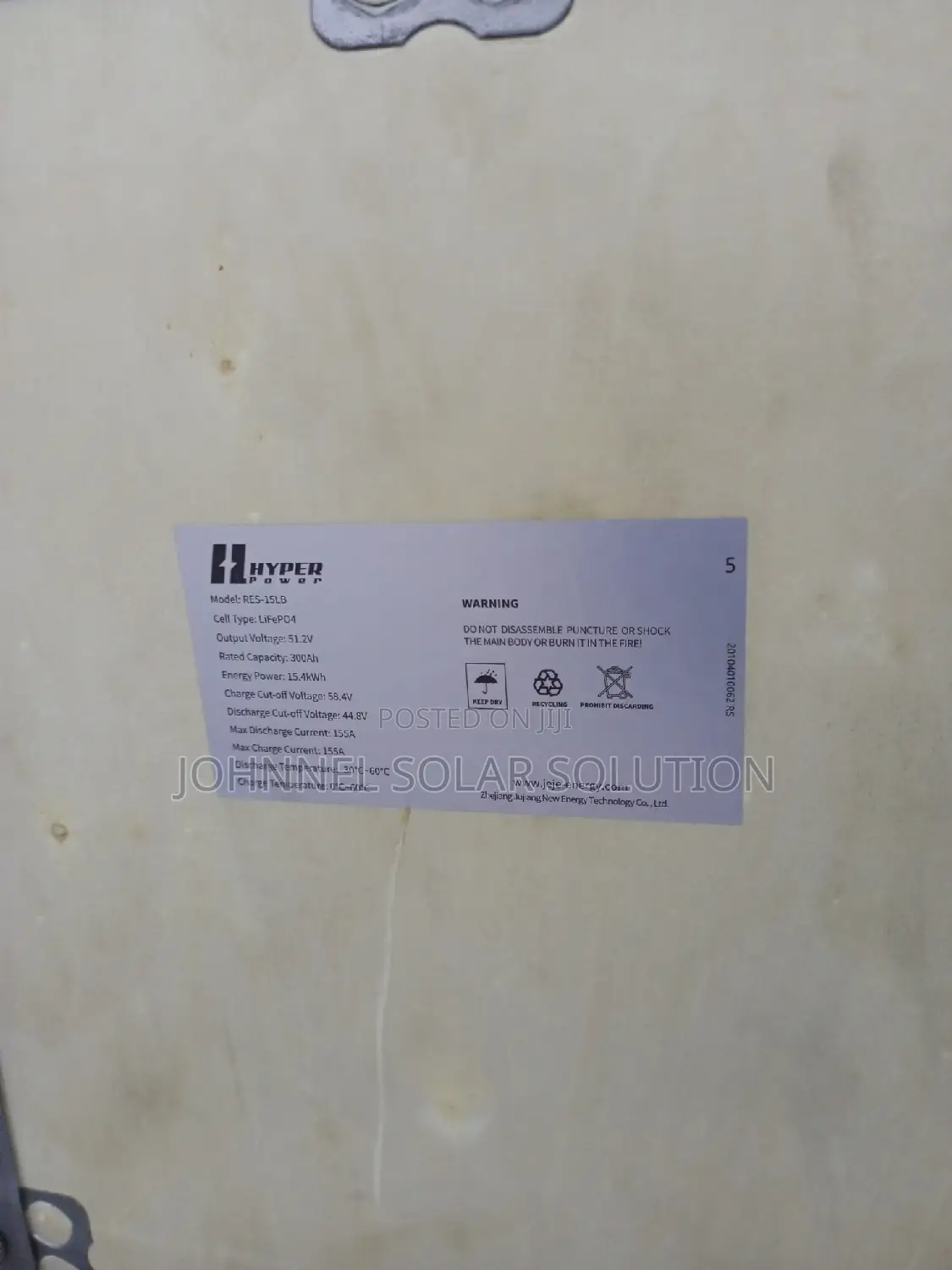 15kwh 51.2v Hyper Power Lithium Ion Battery