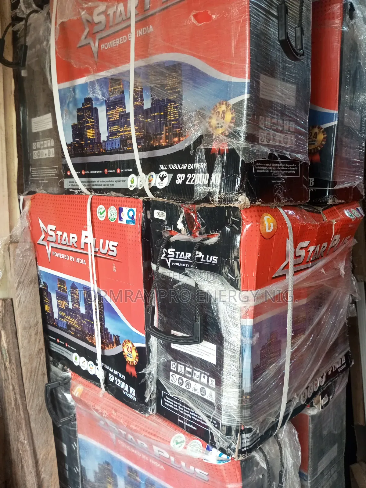Star Plus 220ah Tubular Batteries