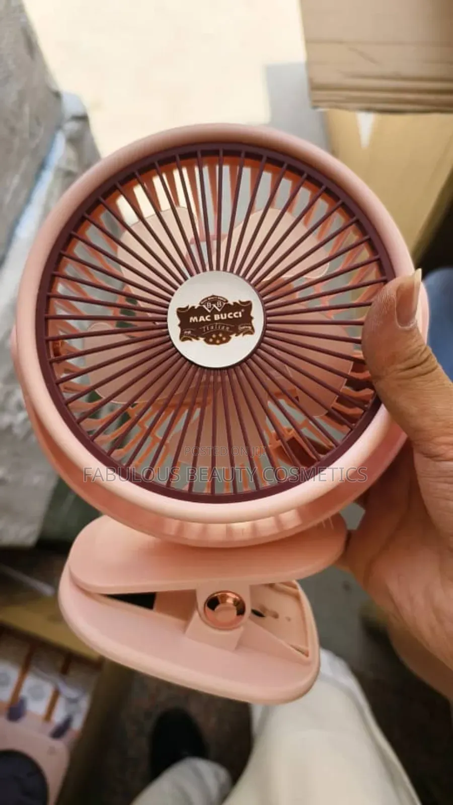 Rechargeable Portable Mini Fan With Clip and Desktop Fan.