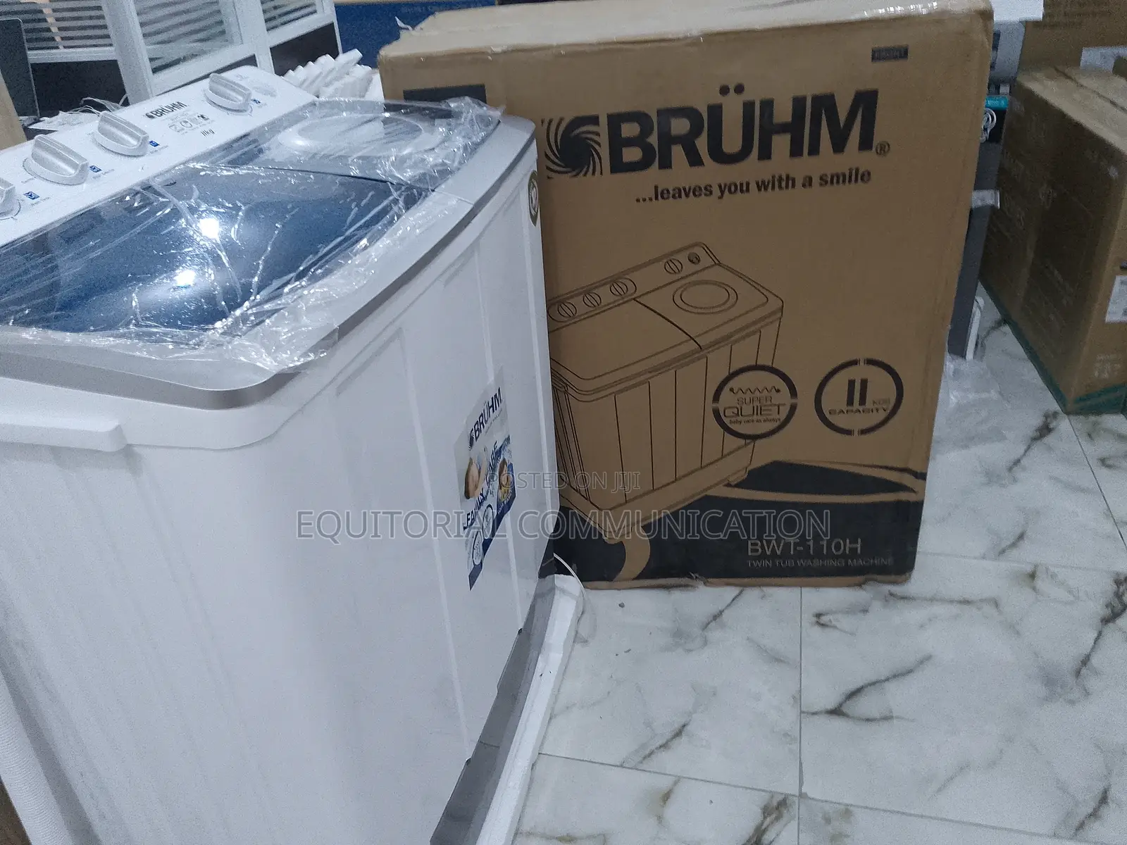 Easy to Use 11kg Bruhm Twin Tub Washing Machine 
