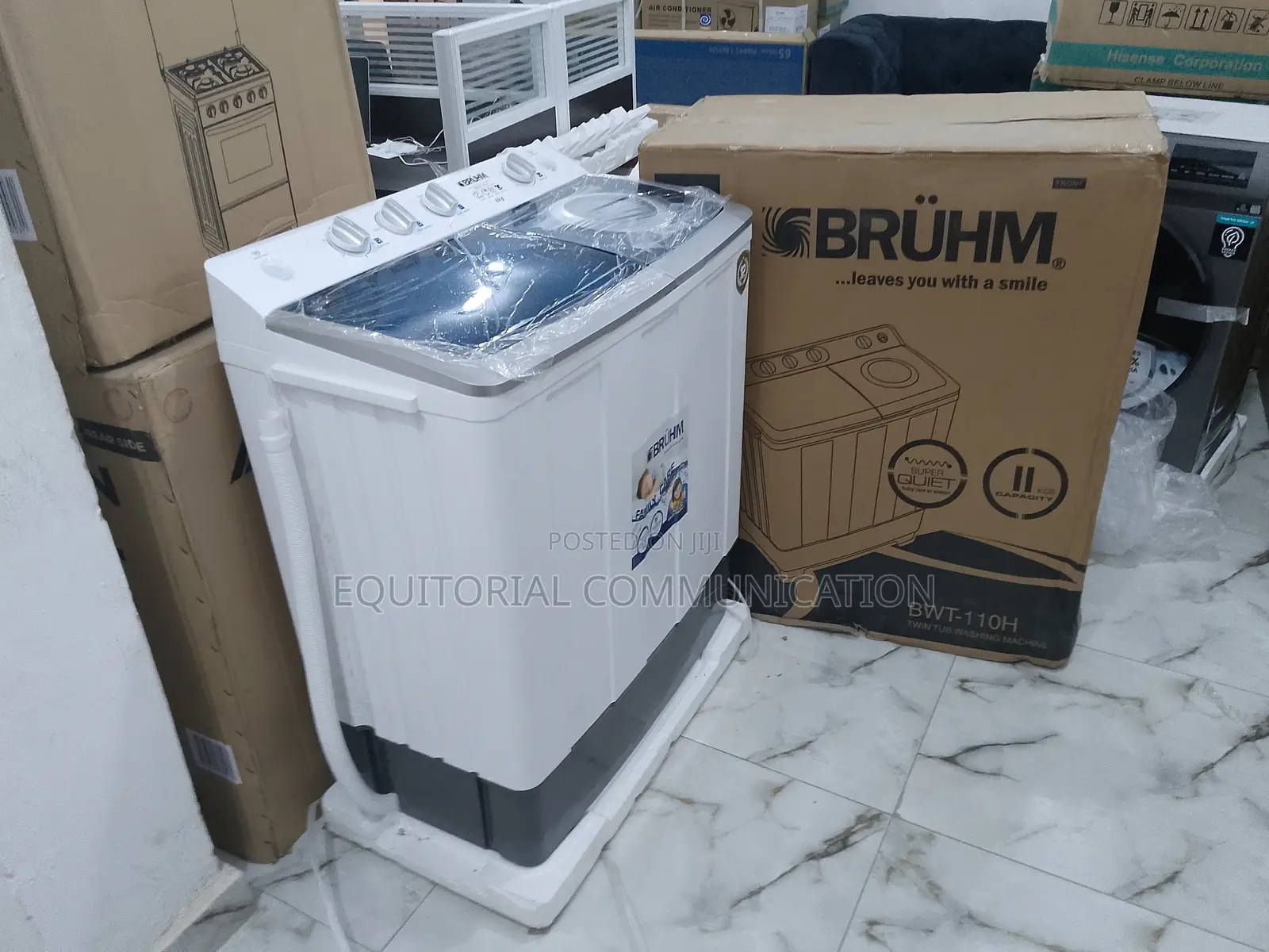 New Look 11kg Bruhm Twin Tub Washing Machine 