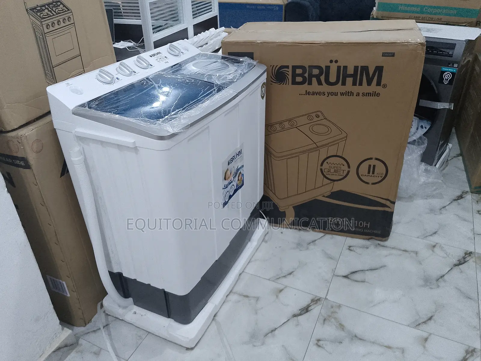 New Look 11kg Bruhm Twin Tub Washing Machine 