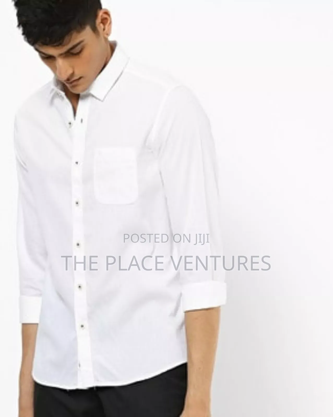 Long Sleeve Xxl, L, S M | White Plain Shirts